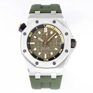 Replica Audemars Piguet Royal Oak Offshore 15720ST.OO.A052CA.01 ZF Factory Green Strap