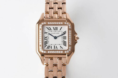 Replica Panthere De Cartier WJPN0009 27MM BV Factory Rose Gold White Dial