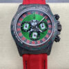 Replica Rolex Daytona Cosmograph Carbon Fiber Diw Custom Version Noob Factory Red Fabric Strap