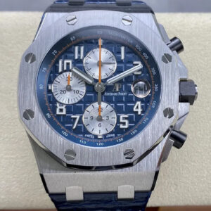 Replica Audemars Piguet Royal Oak Offshore APF Factory Blue Leather Strap