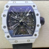 Replica Richard Mille RM12-01 Tourbillon RM Factory White Carbon Fiber Bezel