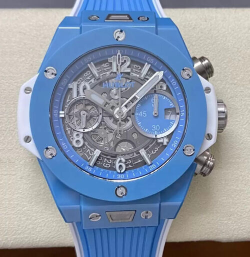 Replica Hublot BIG BANG Unico 441.EX.5120.RX BB Factory Blue Skeleton Dial