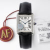 Replica Cartier Tank Quartz AF Factory White Diamond Bezel