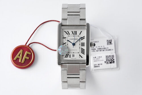 Replica Cartier Tank W5200028 AF Factory Silver Stainless Steel