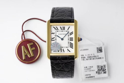 Replica Cartier Tank Quartz W5200004 AF Factory Gold Bezel