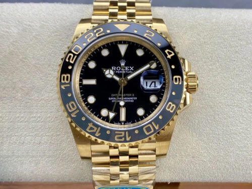 Replica Rolex GMT Master II M126718GRNR-0001 Clean Factory Black Bezel