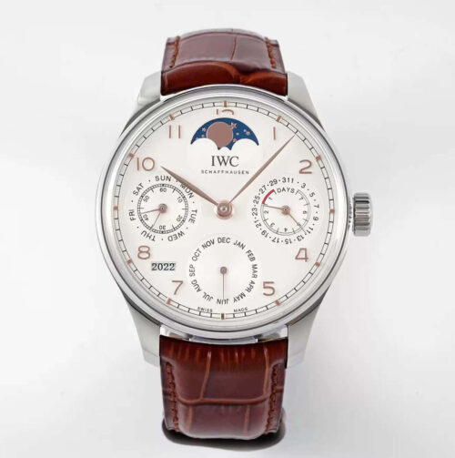 Replica IWC Portuguese Perpetual Calendar IW503307 APS Factory Stainless Steel Bezel