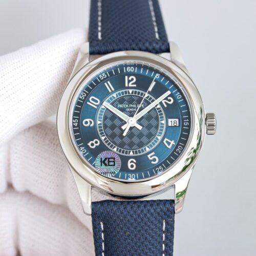 Replica Patek Philippe Calatrava 6007A-001 GS Factory Blue Strap