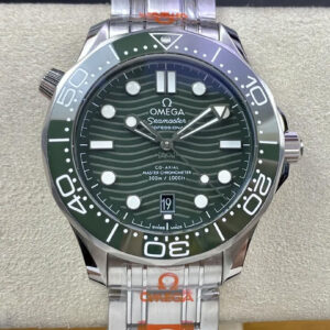 Replica Omega Seamaster Diver 300M 210.30.42.20.10.001 VS Factory Green Dial Bezel