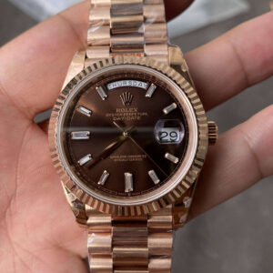 Replica Rolex Day Date M228235-0003 GM Factory V2 Chocolate Dial