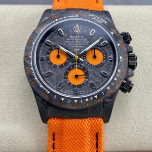 Replica Rolex Daytona Cosmograph Diw Custom Version Noob Factory Orange Fabric Strap