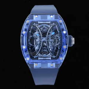 Replica Richard Mille RM053-02 Tourbillon RM Factory Skeleton Dial Rubber Strap