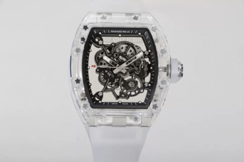 Replica Richard Mille RM055 RM Factory Transparent Rubber Strap