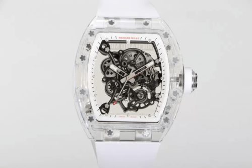 Richard Mille RM055 1:1 Best Version Replica Watch RM Factory White Strap, more than 95% similar to original watches.