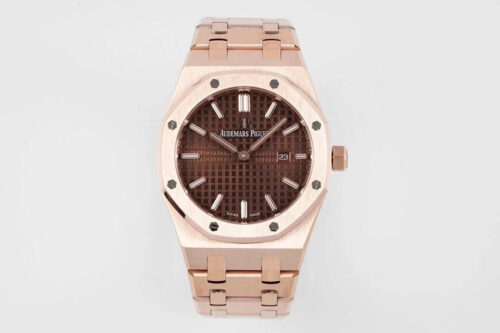 Replica Audemars Piguet Royal Oak Quartz 33MM 67650OR.OO.1261OR.01 ZF Factory Rose Gold Case