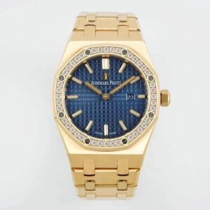 Replica Audemars Piguet Royal Oak Quartz 33MM 67651BA.ZZ.1261BA.02 ZF Factory Diamond-Set Beze