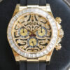 Replica Rolex Cosmograph Daytona 116588 TBR Noob Factory Yellow Gold Case Black Rubber Strap