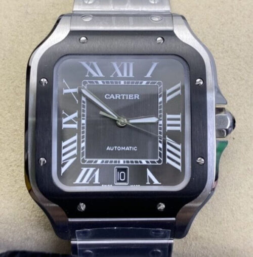 Replica Cartier Santos WSSA0037 BV Factory Gray Dial