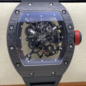 Richard Mille RM-055 1:1 Best Version Replica Watch BBR Factory Black Carbon Fiber Case, more than 95% similar to original watches.