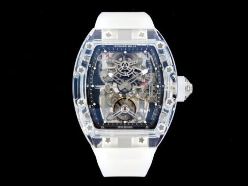 Replica Richard Mille RM 56-01 Tourbillon RM Factory White Transparent Skeleton Dial