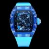 Replica Richard Mille RM35-01 RM Factory Skeleton Dial Blue Rubber Strap