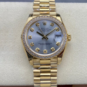 Replica Rolex Datejust M278288RBR-0028 31MM GS Factory Diamond Dial