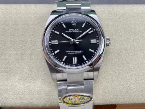 Replica Rolex Oyster Perpetual M126000-0002 36MM Clean Factory Stainless Steel Black Dial