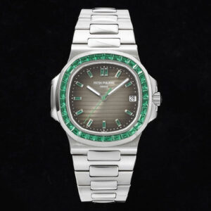 Replica Patek Philippe Nautilus 5711 GR Factory Green Diamond Bezel