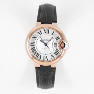 Replica Ballon Bleu De Cartier 33MM W6920069 AF Factory Stainless Steel Rose Gold