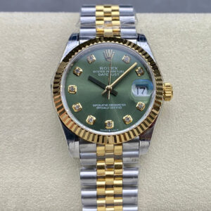 Replica Rolex Datejust M278273-0030 31MM GS Factory Green Diamond Dial