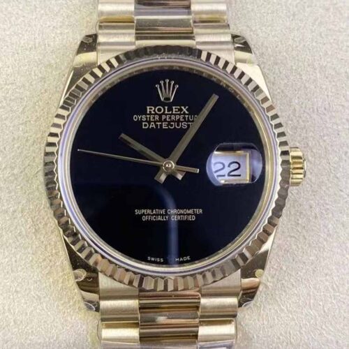 Replica Rolex Day Date 18038 GM Factory Black Dial