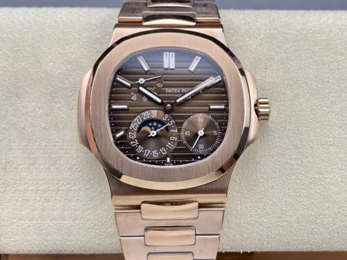 Replica Patek Philippe Nautilus 5712/1R-001 GR Factory Rose Gold Case