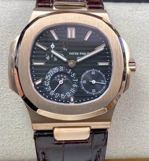 Replica Patek Philippe Nautilus 5712 GR Factory Leather Strap