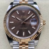 Replica Rolex Datejust 41MM M126331-0002 Clean Factory Rose Gold