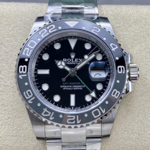 Replica Rolex Greenwich II M126710rnr-0004 GMT ARF factory black gray ceramic bezel - Replica Watches Factory